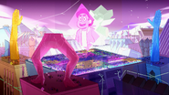 Various Gems in the Diamonds' court on Gem Homeworld,...