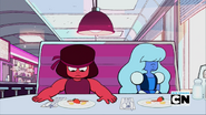 Ruby and Sapphire at the diner