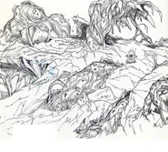 Concept art dell'emersione del Grappolo.