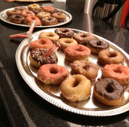 Donuts topped with Pop Rocks Fire Salt