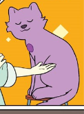 Amethyst shapeshifted into a cat in "Issue 9"