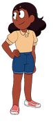 Connie with a tan shirt from In Dreams, Together Forever, and Growing Pains.