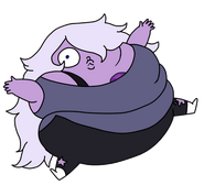 Amethyst's body was inflated after she swallowed a cloud