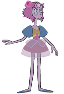 Pearl with a hibiscus flower in her hair during a flashback in "A Single Pale Rose"