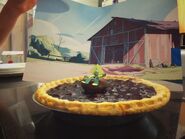 "Barn Mates" celebratory blueberry pie