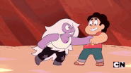 Steven and Amethyst fusion 01