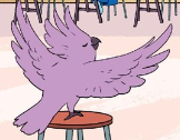 Amethyst shapeshifted into a bird in "Issue 9"