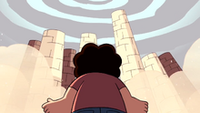 Steven's Lion The Sand Pillars and Weird colored Sky.png