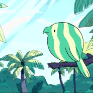 Flight of the watermelon bird