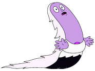 Amethyst stretched out in "Adventures in Light Distortion".