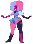 Garnet's first ever form, as seen in "The Answer", "Now We're Only Falling Apart" and Steven Universe: The Movie