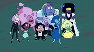 The Crystal Gems in "Reunited".