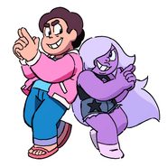 Steven and Amethyst drawings