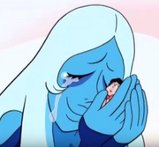 Blue Diamond hugs steven