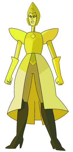 Yellow diamond neck outlet