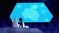 As Gems vendo os arquivos da Base Lunar.
