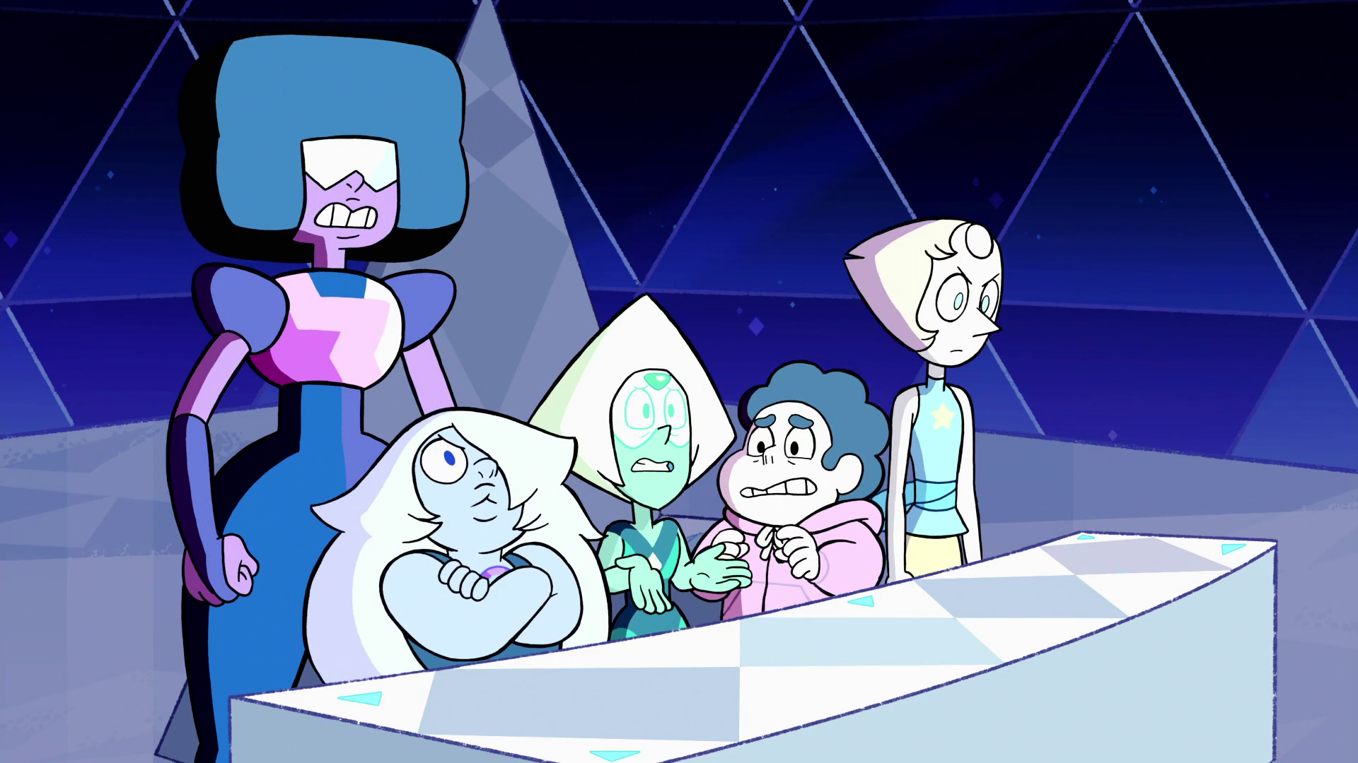 Via-gem e Mudar de ideia, Steven Universe, Crystal Gems