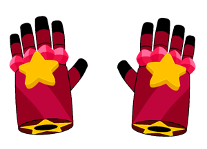 Manoplas de estréia de Garnet