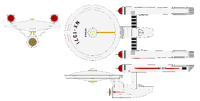The re-activated Republic (now NX-1371) in her prototype configuration