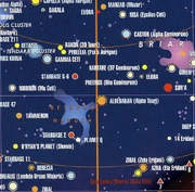 Aldebaran sector and neighboring sectors.
