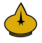 USS Bismarck-A Command division insignia shown.