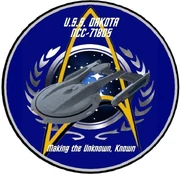 USS Dakota mission patch.