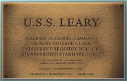 Leary plaque