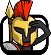 Golden Spearton salute yes sir emote.