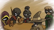 Zarek's old generals deliberating due to Zarek's political decisions. (possibly due to his dynastical intentions and fear of perfidy)