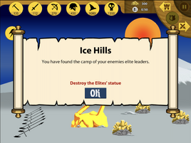 Ice hills scroll