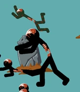 Giant Dead compared in size to other Deads.