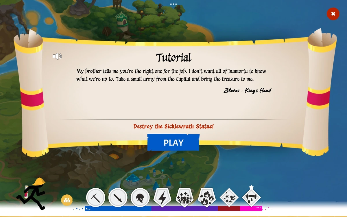 Tutorial Level 1 Stick War Wiki Fandom