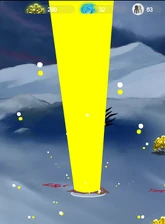 The middle shines into the sky, forming the combined elemental.