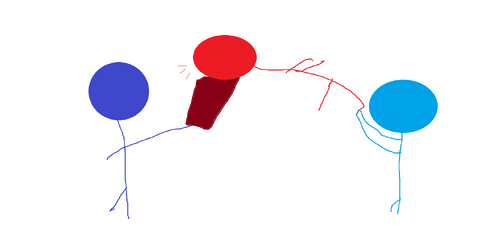 Red Stickman punches Blue Stickman Animation :D by AxxelTheWolf on  DeviantArt