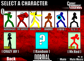 Combat Tournament Legends Characters