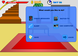 The Mansion appearing in Stick RPG Complete (inside view).