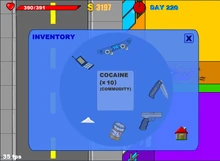 Cocaine in the invetory