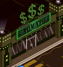 Benjamins Club facade