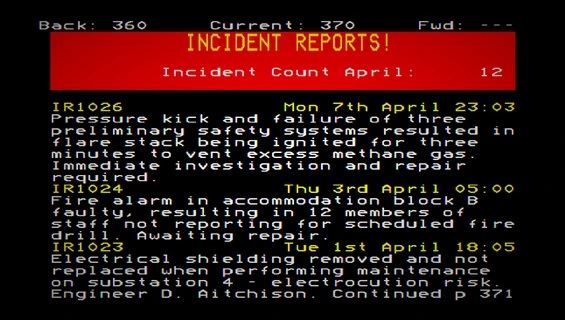 Example: "IR1026", is the 1026th Incident Report recorded by Cadal