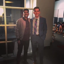 Ritesh and stunt double Ben Jenkins