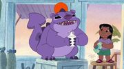 Lilo & Stitch The Series - Richter - Richter shaking milkshakes