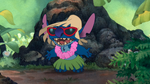 Stitch! The Movie - Stitch dressed in a hula costume