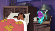 Lilo & Stitch The Series - Belle - Belle waking up Nani while serving as her alarm clock