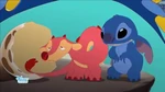 Stitch and the baby dragon