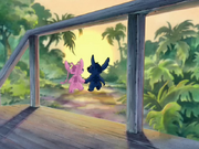 Lilo & Stitch The Series - Snafu - Stitch and Angel leaving on a date