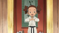 Yuna in a karategi