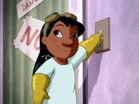 Lilo as an evil doctor