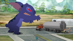 Giant Stitch scares truck drivers