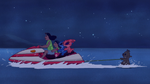 Lilo & Stitch The Series - Splodyhead - Splodyhead riding on jet ski with Reuben