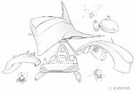 Drawings of spacecraft seen in Stitch & Ai